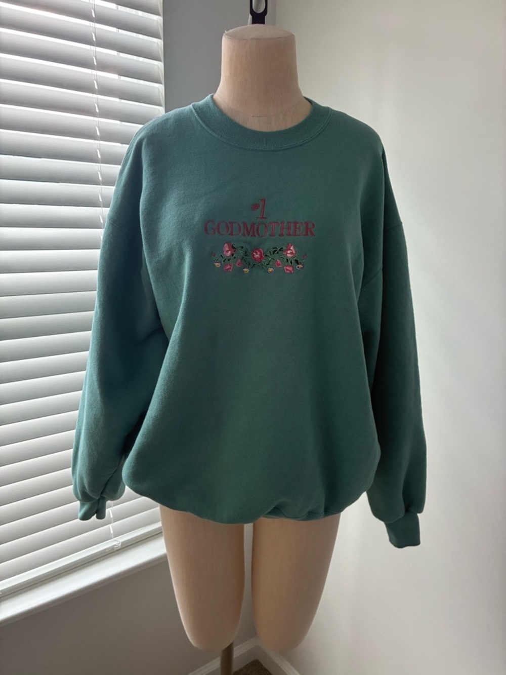 Custom Women's #1 Godmother Vintage-Style Sweatshirt